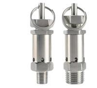 Soupape de sécurité à ressort sanitaire réglable en acier inoxydable 304, 1/4", 3/8", 1/2", mâle 0,5", 1", 2", 3", 10 bar, for compresseur d'air(1/2",6-10Bar Adjustable)