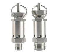 Soupape de sécurité à ressort sanitaire réglable en acier inoxydable 304, 1/4", 3/8", 1/2", mâle 0,5", 1", 2", 3", 10 bar, for compresseur d'air(1/2",BSPT MALE_5 BAR FIXED)