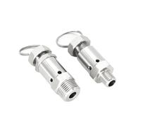 Soupape de sécurité à ressort sanitaire réglable en acier inoxydable 304, 1/4", 3/8", 1/2" NPT mâle, 0-4, 4-8, 8-10 bars(3/8",NPT_8-12 BAR ADJUSTABLE)
