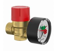 Soupape de sécurité avec mano PRESCOMANO 1/2 NF 3BAR - FLAMCO - 27684