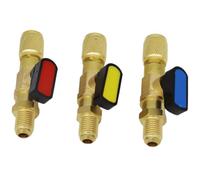 Soupape de sécurité de dosage de liquide R22, vanne de réfrigérant basse pression for climatiseur automobile, vanne à soupape, accessoires fluorés(Set 5)