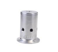 Soupape de sécurité de surpression à trois pinces, 1, 2, 3 bars, 1,5" et 2", sanitaire, en acier inoxydable SUS304 et 316L, for brassage de bière à domicile(2 Bar,1.5 TC FERRULE 50.5_SUS316L)