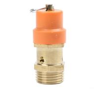 Soupape de sécurité en laiton avec filetage 3/8" et 1/2" pour filetage BSP destiné à la gestion de la pression du compresseur d'air à une limite de 120 PSI (4 points)