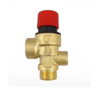 Soupape de sécurité en laiton DN15 for chaudière, filetage mâle 1/2", soupape de décharge de pression d'échappement avec manomètre, 1 bar à 8 bar(6bar)