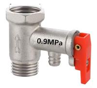 Soupape de sécurité entièrement en laiton conçue pour les applications de chauffe-eau avec libération automatique de pression et capacité de prévention du refoulement (80 g/0,9 MPa)