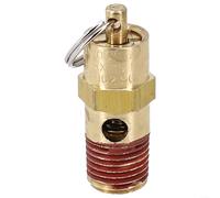 Soupape de sécurité filetée 1/4 NPT préréglée à 125 PSI pour systèmes de compresseur d'air nécessitant une libération de pression fiable (270 psi)