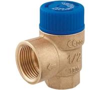 Soupape de sécurité MSW 1/2 pouce x 3/4 pouce 6 bar pour les installations d'eau potable