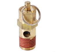 Soupape de sécurité pneumatique 1/4 NPT avec chemin d'écoulement droit et réglage de soulagement de 125 PSI pour la protection du réservoir du compresseur d'air (200 psi)