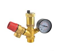 Soupape de sécurité pour chaudière 3 bars - DN25 - Valve de ventilation rapide de 2,5 cm - Avec contrôle de précision de la pression et fonction d'extraction automatique de l'air