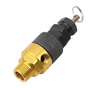 Soupape de sécurité pour compresseur d'air, régulateur de pression en laiton fileté BSP 3/8" 1/2" pour tuyaux et navires industriels, noir