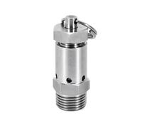 Soupape de sécurité réglable en acier inoxydable 304, 1/4" BSPT NPT mâle, 0,5-10 bar, for compresseur d'air, cuiseur, brassage maison(1/4",BSPT_3 BAR FIXED)
