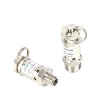 Soupape de sécurité sanitaire 304 SS 1/4-1/2" BSPT 0,5-10 Bar | Soupape de surpression à ressort for cuisinière à compresseur d'air(1I2inch 133g,3 Bar,NPT)