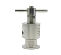 Soupape de sécurité sanitaire à trois clips, réglable, 1,5po, 0,5-5bar, soupape d'échappement en acier inoxydable SS304