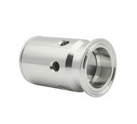 Soupape de sécurité sanitaire à trois pinces, 1.5 "2", 1-3bar, en acier inoxydable SUS304, réducteur de pression réglable(Ferrule OD 64mm,1 Bar)