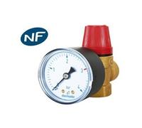 Soupape de sureté avec manomètre - Ø 3/4'' FF