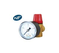 Thermador Soupape de sûreté chauffage ZM F S20ZM 3/4 3 bar avec manomètre