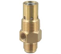Soupape de Sûreté Laiton Filetée Mâle 8 BAR(B) | Ouverture auto à 8 BAR, fermeture sûre, protection réservoir, laiton pour robuste, filetage mâle