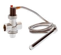 Caleffi Soupape de sécurité thermique ST543 – 3/4" F, laiton chromé, ressort inox, joints EPDM