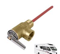 Soupape de surpression de température - Soupape de sécurité pour chauffe-eau | Valve TPR en laiton 210F, 150 PSI, avec sonde étendue, pour chaudière, réservoir d'eau chaude, système de plomberie, rési