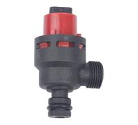 Soupape de surpression pour chaudière à gaz murale - Soupape de sécurité compatible avec les fours de chauffage, taille standard, construction plastique, rouge/noir