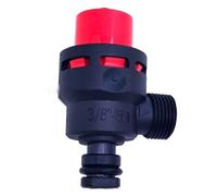 Soupape de surpression pour chaudière murale à gaz - Soupape de sécurité compatible avec les fours de chauffage Ariston, construction plastique, rouge/noir