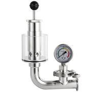 Soupape de surpression sanitaire 1,5'' Tri Clamp Spunding Valve avec manomètre, dispositif de pression de bondage de libération d'air du fermenteur
