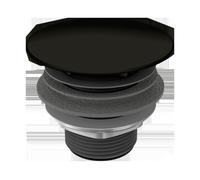 Soupape de vidange permanente Kaldewei avec couvercle émaillé, modèle n° 3904, 905800000676, Couleur: Noir Mat