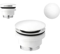 Soupape de vidange Pop-Up bouchon blanc mat Garniture de vidage