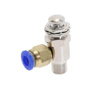 Soupape d'échappement 2 positions 3 voies M5 filetage intérieur 1/8" filetage extérieur interrupteur à bouton-poussoir TV-3P valve mécanique pneumatique à air avec accessoires(4MM)
