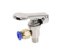 Soupape d'échappement 3 voies M5 filetage interne 1/8" filetage externe interrupteur à bouton-poussoir TV-3P valve mécanique pneumatique à air avec accessoires(8MM)