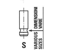 Soupape d'échappement FRECCIA R6947/BMARNT