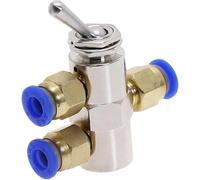 Soupape d'échappement TAC2-4V | Interrupteur de vanne pneumatique à air mécanique cylindrique, 2 positions, 5 voies, bascule