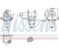 Soupape EGR AGR 98183 NISSENS pour RENAULT NISSAN SUZUKI DACIA