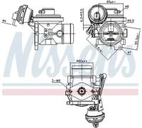 Soupape EGR AGR 98302 NISSENS pour AUDI VW SEAT
