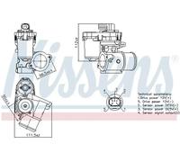 Soupape EGR AGR 98347 NISSENS pour FORD MONDEO III Turnier MONDEO III