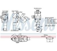 Soupape EGR AGR 98423 NISSENS pour BMW 3 Touring 3 Décapotable 1 1 Décapotable 3