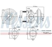 Soupape EGR AGR 98444 NISSENS pour FORD TRANSIT Fourgon MONDEO III Turnier