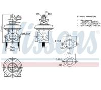 Soupape EGR AGR 98474 NISSENS pour FORD TRANSIT Fourgon TRANSIT Autobus/Autocar