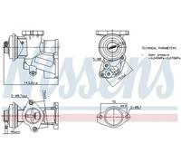 Soupape EGR AGR 98476 NISSENS pour OPEL CORSA C COMBO Camionnette/Monospace