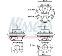 Soupape EGR AGR 98477 NISSENS pour KIA HYUNDAI