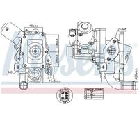 Soupape EGR AGR 98514 NISSENS pour HYUNDAI KIA