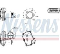 Soupape EGR AGR électrique 98419 NISSENS pour AUDI Q5 A6 C7 A6 C7 Avant A4 B8 A5