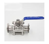 Soupape en acier inoxydable en acier inoxydable Tri Slamp 1/2 "3/4" 1 "SS304 3PCS Valve à boulets à boulets de ports 3PCS(3/4")