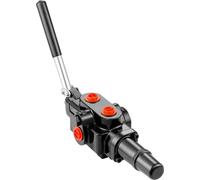 Soupape hydraulique 1 bobine 25 GPM noir - Soupape de fendage du bois pour l'agriculture, la sylviculture et la construction