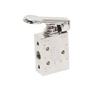 Soupape mécanique TAC2-41P Soupape d'échappement 2 positions 5 voies 1/8quot; Interrupteur de valve pneumatique à levier de rappel à ressort, 1 pièce