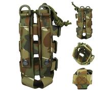 Soupchée à Bouteille d'eau, Pochette de Bouteille d'eau Tactique pour systèmes Molle, Support de Support de Bouilloire de Sports extérieurs réglables, Pochette à Bouteille d'eau en Nylon de Style de