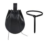 Soupchée à ceinture médiévale - Sac de renaissance vintage, pochette à ceinture portable | Pack Fanny en cuir, pochette à cordon pour la randonnée décontractée, bourse de ceinture de cosplay pour femm
