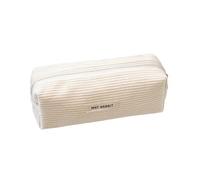Soupchée à crayon en velours côtelé - Sac de maquillage la mode, matériau doux | Organisateur multifonctionnel avec fermeture glissière pour les fournitures bureau, papeterie, cosmétiques, éléments es