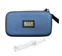 Soupchée de refroidissement à insuline portable - Sac d'organisateur de voyage de médicaments, boîtier d'affichage LCD | Kit de contrôle de la température numérique, support d'alimentation étique