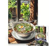 Soupe de Nouilles aux œufs Puzzle de 1000 pièces pour Adolescents Stimule la mémoire, réduit Le Stress, découpe Lisse, Cadeau Artistique (38x52cm)